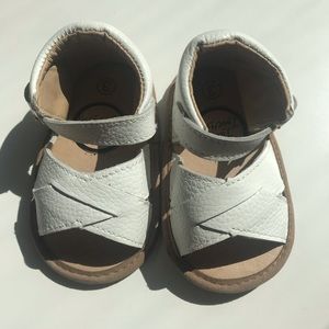 White Baby Sandals Size 3